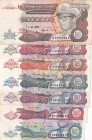 Zaire, 5.000-10.000-50.000-1000.000-500.000-1.000.000-5.000.000 Zaires, 1988/1992, (Total 7 banknotes)
5.000 Zaires, 1988, XF; 10.000 Zaires, 1989, X...