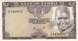 Zambia, 1 Kwacha, 1976, UNC, p19
