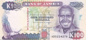 Zambia, 100 Kwacha, 1991, UNC, p34