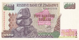 Zimbabwe, 500 Dollars, 2004, UNC, p11b