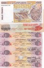 Mix Lot, UNC, (Total 6 banknotes)
United Arab Emirates 5 Dirhams (4), 2015, p26c; Viet Nam 500 Dong, 1970, p28a; West African States (Fildişi) 1.000 ...