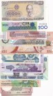 Mix Lot, UNC, (Total 10 banknotes)
Nicaragua 25 Centavos, 1991; India 1 Rupee, 2017; Malawi 20 Kwacha, 2016; Turkmenistan 1 Manat, 2014; Viet Nam 1.0...