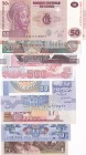 Mix Lot, UNC, (Total 9 banknotes)
China 1 Jiao, 1980; Bhutan 1 Ngultrum, 2013; Mongolia 20 Tugrik, 2017; Viet Nam 500 Döng, 1988; Cambodia 500 Riels,...