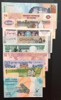 Mix Lot, UNC, (Total 10 banknotes)
Turkmenistan 1 Manat, 2014; Venezuela 2 Bolivares, 2014; Bhutan 1 Ngultrum, 2013;Zambia 100 Kwacha, 2008; Afghanis...
