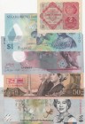 Mix Lot, UNC, (Total 5 banknotes)
Bahamas 1/2 Dollar, 2019; Maldives 5 Rufiyaa, 2017, Polymer Banknot; Burunei 1 Dollar, 2016, Polymer banknot; North...