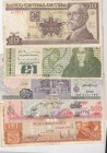 Mix Lot, VF, (Total 5 banknotes)
Ireland 1 Pound, 1977, p70; Cuba 10 Pesos, 1997, p117; Egypt 20 Pounds, 2001, p65; Maldives 500 Rufiyaa, 1996, p23; ...