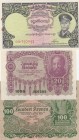 Mix Lot, (Total 3 banknotes)
Burma 1 Kyat, 1958, UNC, p46a; Austria 20 Kronen, 1922, UNC, p76; Austria 100 Kronen, 1922, XF, p77