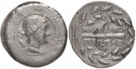 MACEDONIA Dominazione romana - Tetradramma - Testa a d. - R/ Clava entro corona di quercia - cfr. S.Cop. 1315 AG (g 16,60) Graffietti diffusi
BB