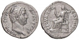 Adriano (117-138) Denario - Testa a d. - R/ L’Indulgenza seduta a s. - RIC 213 AG (g 2,67) 
BB