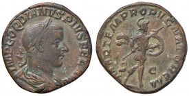 Gordiano III (238-244) Sesterzio - R/ Marte andante a d. - RIC 333 AE (g 16,63)
BB