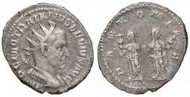 Traiano Decio (249-251) Antoniniano - Busto radiato a d. - R/ Le Pannonie stanti di fronte - RIC 21 AG (g 4,19)
BB+