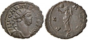 Carausio (287-293) Antoniniano (Camalodunum) Busto radiato a d. - R/ La Pace stante a s. - RIC 300 e segg. AE (g 4,55)
SPL
