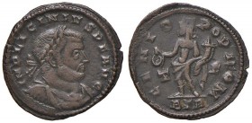 Licinio (308-324) Follis (Treveri) Busto laureato a d. - R/ Il Genio stante a s. - RIC 120 AE (g 2,87)
BB