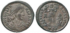 Costanzo II (337-360) Maiorina - R/ L’imperatore stante su nave a s. - AE (g 4,66)
SPL