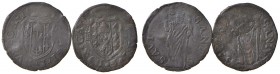 CASTRO Pier Luigi Farnese (1545-1547) Quattrino - CNI 83/90 CU Lotto di due monete
MB-BB