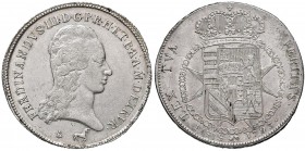 FIRENZE Ferdinando III (1790-1801) Francescone 1793 - MIR 405/2 (indicato R/3) AG (g 27,24) RRR Modeste macchie al R/
BB