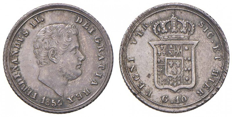 NAPOLI Ferdinando II (1830-1859) Carlino 1854 - MIR 514/5 AG (g 2,28)
qSPL