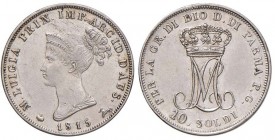 PARMA Maria Luigia (1815-1847) 10 Soldi 1815 - Gig. 10 AG (g 2,50) 
BB+