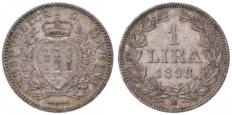 SAN MARINO Lira 1898 - AG (g 4,99)
qSPL