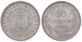 SAN MARINO 50 centesimi 1898 - Gig. 29 AG (g 2,50)
FDC