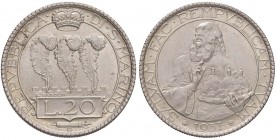 SAN MARINO 20 Lire 1937 - Gig. 7 AG (g 20,07) R Piccole screpolature al D/
FDC
