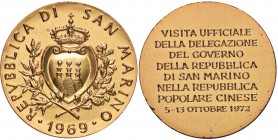 SAN MARINO Medaglia 1972 Visita alla Repubblica Popolare Cinese - MD (g 11,06 - Ø 32 mm)
FDC