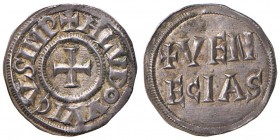 VENEZIA Ludovico il Pio (814-840) Denaro - Paolucci 2 AG (g 1,54) R Lieve ondulazione del tondello
SPL