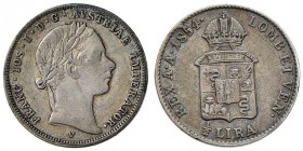 VENEZIA Francesco Giuseppe (1849-1866) Mezza lira 1854 - Pag. 244; Mont. 289 AG (g 2,12) RRR
qBB