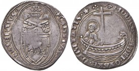 Calisto III (1455-1458) Grosso - Munt. 8 AG (g 3,79) RR Debolezza centrale di conio e minimo graffietto nel campo del R/
BB