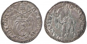 Gregorio XIII (1572-1585) Ancona - Testone s.d. - AG (g 9,51) Porosa
BB+/qSPL