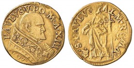 Paolo V (1605-1621) Scudo 1617 A. XIII - Munt. 16 AU (g 3,12) RR Graffietti diffusi, manza di metallo al bordo
qBB