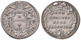 Clemente XI (1700-1721) Giulio A. VIII - Munt. 95 AG (g 2,98) Screpolatura al R/
SPL