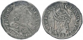 Clemente XI (1700-1721) Bologna - Muraiola da 4 bolognini 1710 - Munt. 187 MI (g 3,28) RRR Graffi al D/ 
MB/MB+