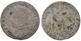 Clemente XI (1700-1721) Bologna - Muraiola da 4 bolognini 1713 - Munt. 191 MI (g 3,07) depositi neri al R/
qBB