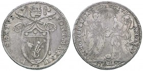 Pio VI (1775-1799) Testone 1796 A. XXII - Nomisma 51; Munt. 33 AG (g 7,70)
MB+