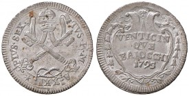 Pio VI (1774-1799) 25 Baiocchi 1795 A. XXI - Nomisma 92 MI (g 9,55)
SPL+