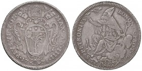 Pio VI (1775-1799) Bologna - Mezzo scudo 1778 A. IIII - Munt. 207 AG (g 13,15) RR 
qBB
