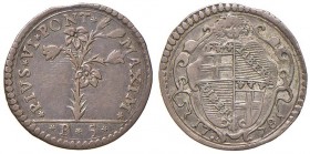 Pio VI (1774-1799) Bologna - Carlino da 5 bolognini 1778 - Munt. 230 AG (g 1,35) mancanza di metallo al bordo
BB
