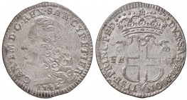 Carlo Emanuele III (1730-1773) 5 Soldi 1746 - Nomisma 45 MI (g 3,62) Modesta debolezza di conio centrale ma bell’esemplare, forse il 6 ribattuto su 5...