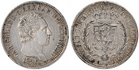 Carlo Felice (1821-1831) Lira 1826 G - Nomisma 590 AG Piccoli depositi
qSPL