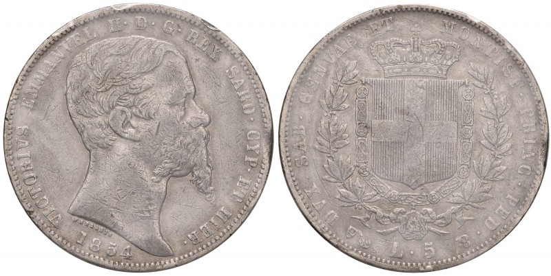 Vittorio Emanuele II (1861-1878) 2 Lire 1863 T stemma , 1863 N valore &ndash; AG...