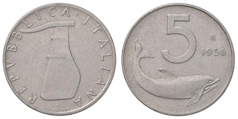 REPUBBLICA ITALIANA (1946-) 5 Lire 1956 - IT RR
BB