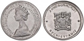 Medaglia o prova di medaglia 1956 dedicata alla regina d’Inghilterra Elisabetta II - Opus: Giampaoli foroiuliensis - Luppino PP. P. 138 AC (g 4,91 - Ø...