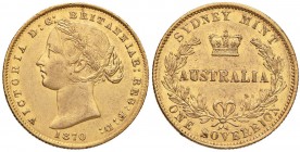 AUSTRALIA Vittoria (1837-1901) Sterlina 1870 S - Fr. 10 AU (g 7,98)
BB+/SPL