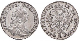 AUSTRIA Francesco I (1745-1765) Kreuzer 1756 HA - KM 2009.1 MI (g 0,80)
FDC