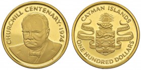 CAIMAN ISLANDS 100 Dollari 1974 Churchill - Fr. 2 AU (g 22,60)
FS