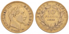 FRANCIA Napoleone III (1852-1870) 10 Francs 1866 BB - Gad. 1015 AU (g 3,19)
qBB