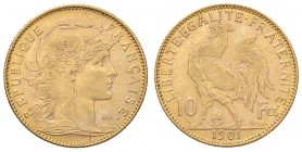 FRANCIA 10 Francs 1901 - Gad. 1017; Fr. 597 AU (g 3,23)
qSPL