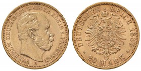 GERMANIA Prussia - Wilhelm I (1861-1888) 20 Marchi 1887 A - Fr. 3816 AU (g 7,95)
BB/BB+