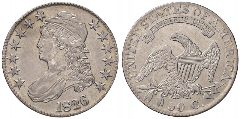 USA Mezzo dollaro 1826 - AG (g 13,45)
SPL